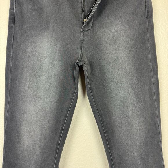 Articles Of Society High Waist Straight Leg Stretch Denim Jeans Gray 29 - Picture 5 of 16